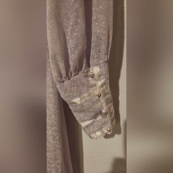 Gunne Sax By Jessica Floral Ruffle Prairie Dress - Picture 3 of 8